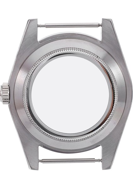 39MM Paslanmaz Çelik Cilalı Kasa Safir Cam Fit NH35/NH35A NH36/NH35A Hareketi, Şeffaf Arka Kapak (Yurt Dışından)