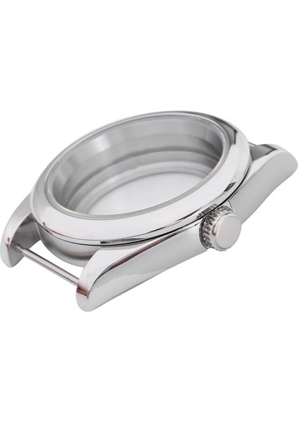 39MM Paslanmaz Çelik Cilalı Kasa Safir Cam Fit NH35/NH35A NH36/NH35A Hareketi, Şeffaf Arka Kapak (Yurt Dışından)