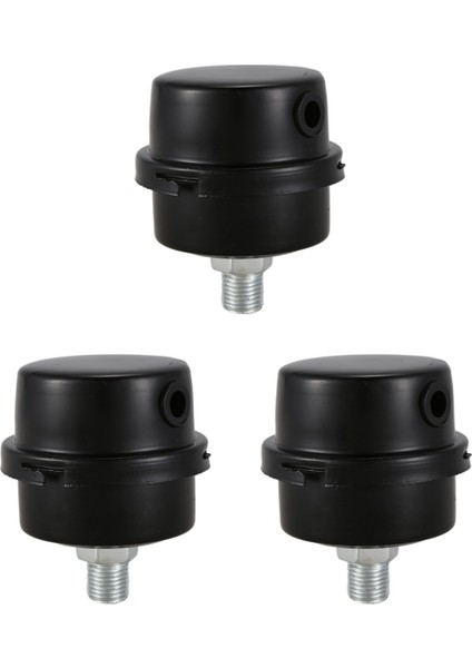 3x Hava Kompresörü Emme Filtresi Susturucu 1/4bsp 13MM Konu Siyah (Yurt Dışından)