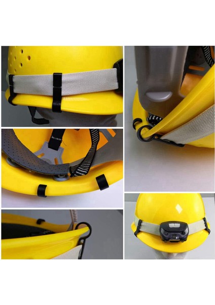 Kafa Işık Lambası Için Kask Klipleri Sert Şapka Işık Klipleri, Baret Aksesuarı, Kask Için Kolayca Montaj Kancası, Kapak Askısı 200 Adet (Yurt Dışından)