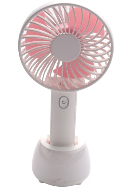 Mini El Fanı, LED Gece Lambası ile Mini USB Fan, Taşınabilir Kişisel Kumandalı USB Fan Masası Masaüstü Masa Fanı Ofis Odası Dış Mekan Ev Seyahat Pembe (Yurt Dışından)