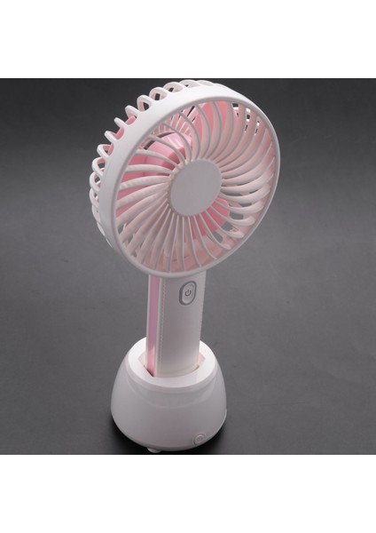 Mini El Fanı, LED Gece Lambası ile Mini USB Fan, Taşınabilir Kişisel Kumandalı USB Fan Masası Masaüstü Masa Fanı Ofis Odası Dış Mekan Ev Seyahat Pembe (Yurt Dışından)