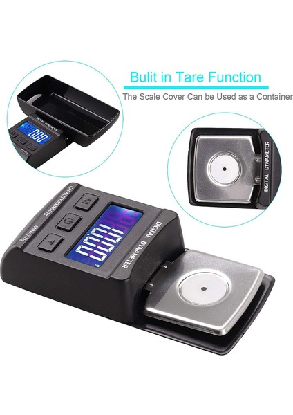 100G / 0.01G Dijital Pikap Stylus Kuvvet Ölçer Lp Plak Çalar Iğne Basınç Göstergesi 10G Kalibrasyon Ağırlığı ile (Yurt Dışından)