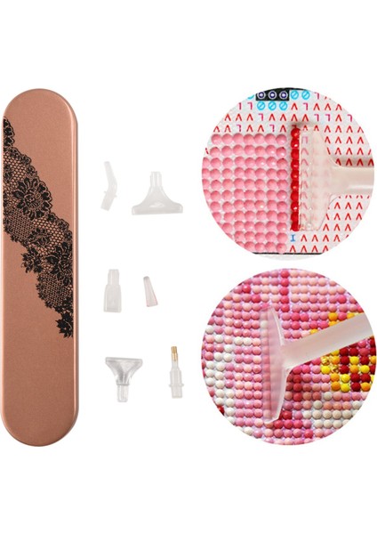 5d Nokta Matkap Kalem Kare Yuvarlak Matkap Dıy Aksesuarları USB Kablosu ile Aydınlatma Aracı (Yurt Dışından)