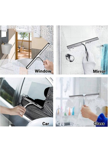 2x Duş Silecek, Duş Kapıları, Banyo, Pencere ve Araba Camı Için Paslanmaz Çelik Silecek Duş Temizleyici (Yurt Dışından) indirimleri