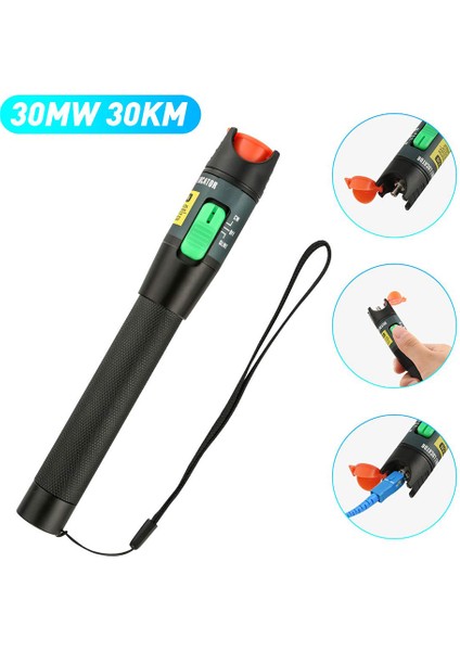 Görsel Arıza Bulucu, Fc Sc St Konnektörleri Için Evrensel 2.5mm Adaptörlü 30MW 30KM Vfl Kalem Fiber Optik Kablo Test Cihazı (Yurt Dışından) modelleri