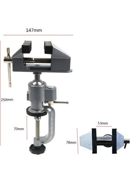 Çok Fonksiyonlu 2-In-1 Tezgah Pensesi Alüminyum Alaşımlı Tezgah Pensesi Elektrikli Matkap Tezgah Pensesi Proses Modeli Araçları (Yurt Dışından) modelleri