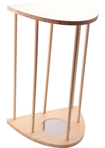 Aynalı Mini Civciv Tüneği, Kümes ve Kuluçka Için Güçlü Bambu Tünek Barı, Bebek Civcivler Için Eğitim Tüneği L (Yurt Dışından)