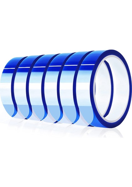 12 Rulo 20MM X33M Mavi Isı Bandı Yüksek Sıcaklık Isıya Dayanıklı Bant Isı Süblimasyon Basın Için Isı Transfer Bandı (Yurt Dışından)