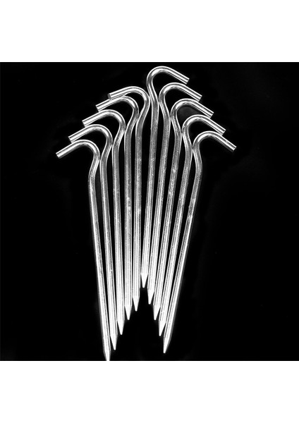 18 cm Uzun Metal Çadır Mandalları Ağır Hizmet Tipi Zemin Kampı / Gazebo / Çadır / Tenteler, 30 Mandal (Yurt Dışından)