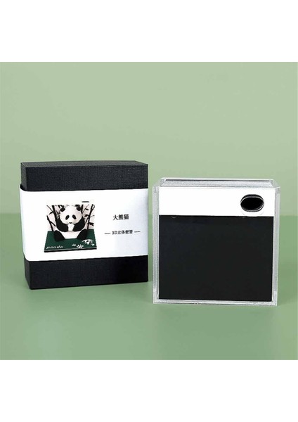 3D Sanat Panda Masaüstü Süsleme, Masaüstü Dekorasyon, Kendi Başına Yap Kağıdı Oyma Sanat Zanaat Panda Ofis Için (Yurt Dışından) modelleri