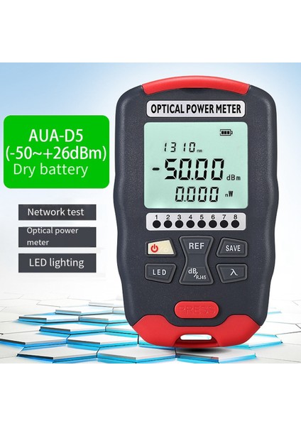 Optik Fiber Güç Ölçer Fiber Görsel Arıza Bulucu 10 Dalga Boyu Hassas Çip Kablolama Için Doğru Ölçüm D5 (Yurt Dışından)