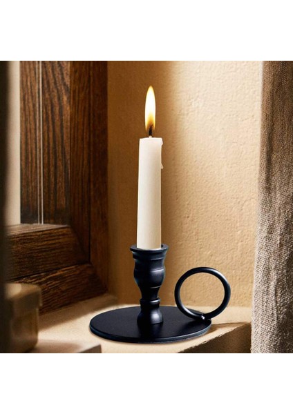 Adet Taşınabilir Mat Siyah Mumluklar, Metal Mum Standı, Düğün Için, Doğum Günü, Yemek, Bar Partisi Dekoratif Mumlar (Yurt Dışından) modelleri