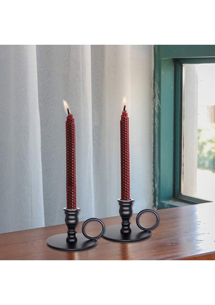 Adet Taşınabilir Mat Siyah Mumluklar, Metal Mum Standı, Düğün Için, Doğum Günü, Yemek, Bar Partisi Dekoratif Mumlar (Yurt Dışından) fırsatları