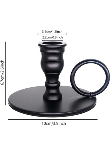 Adet Taşınabilir Mat Siyah Mumluklar, Metal Mum Standı, Düğün Için, Doğum Günü, Yemek, Bar Partisi Dekoratif Mumlar (Yurt Dışından) indirimleri
