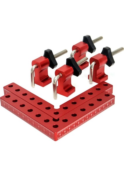 1 Paket 90 Derece Konumlandırma Kareler Sağ Açı Sıkma 5.5x5.5 Inç Ağaç Işleme Marangoz L Tipi Köşe Sıkma Aracı (Yurt Dışından)