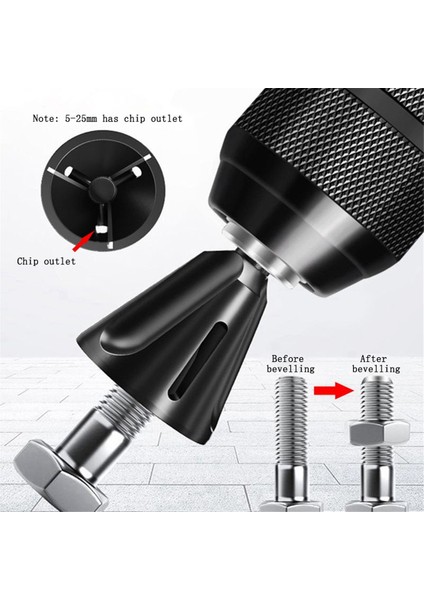 5-25MM Çapak Alma Tungsten Çelik Pah Kırma Makinesi Dış Pah Dişi Edger Vida Çubuk Cıvata Çapak Alma (Yurt Dışından)