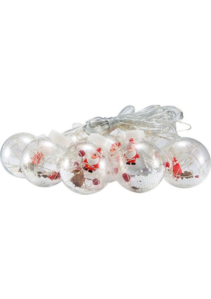 Noel Dileğiyle Top Perde Dize Işık Topu Noel Baba Kardan Adam Noel Süslemeleri Ev Için Noel Ağacı Süsler (Yurt Dışından)