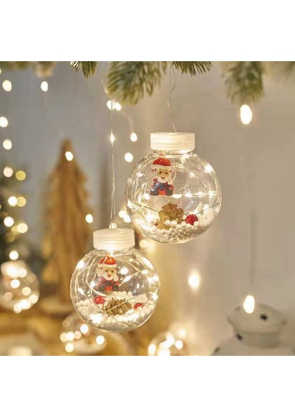 Noel Dileğiyle Top Perde Dize Işık Topu Noel Baba Kardan Adam Noel Süslemeleri Ev Için Noel Ağacı Süsler (Yurt Dışından) fiyatları