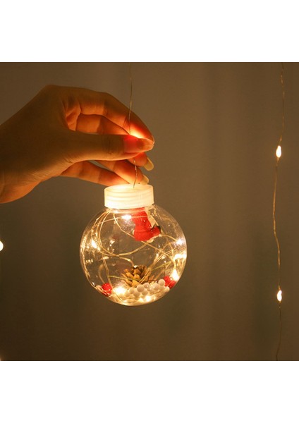 Noel Dileğiyle Top Perde Dize Işık Topu Noel Baba Kardan Adam Noel Süslemeleri Ev Için Noel Ağacı Süsler (Yurt Dışından) fırsatları