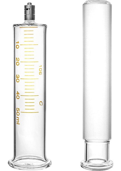 4'lü Paket Luer Lock Yeniden Kullanılabilir Cam Şırınga, Iğnesiz, 50ML (Yurt Dışından) modelleri