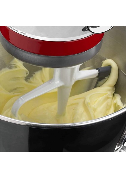 4,5-5 Quart Eğimli Kafalı Stand Mikser Için 2x Esnek Kenar Çırpıcı, Silikon Kenarlı Düz Çırpıcı Kase (Yurt Dışından) indirimleri