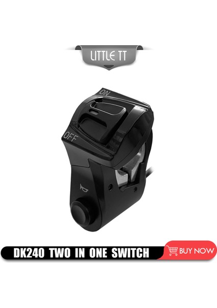 DK240 3 In 1 Elektrikli Bisiklet Korna Anahtarı Elektrikli Bisiklet Scooter Far Anahtarı Sinyalleri Korna On/off Düğmesi (Yurt Dışından)