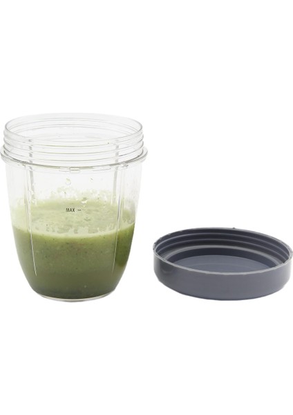 Blender Bardakları ve Düz Kapaklar Blender Meyve Sıkacağı ile Uyumlu Yedek Parçalar 600W, 900W,18OZ Bardak, 1 Adet (Yurt Dışından)