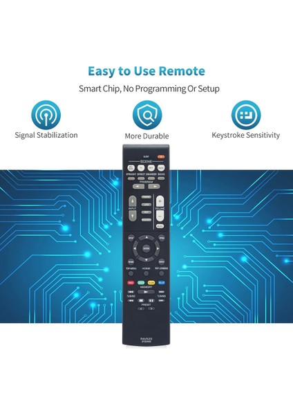 RAV533 Av Alıcı Ev Sinema Sistemi Için Uzaktan Kumandayı Değiştirin RX-V579 -4068 -5790 -3068 RX-V479 (Yurt Dışından) modelleri