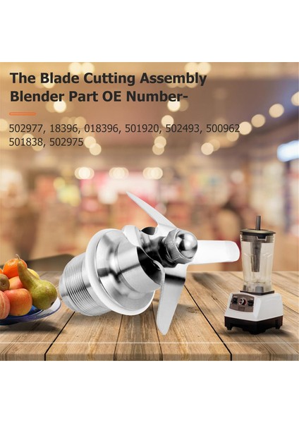 502977 Karıştırma Düzeneği Bıçak Kesme Düzeneği Blender Parçası 502977 18396 018396 CB6/CB10/CB15 Için Uyumlu (Yurt Dışından)