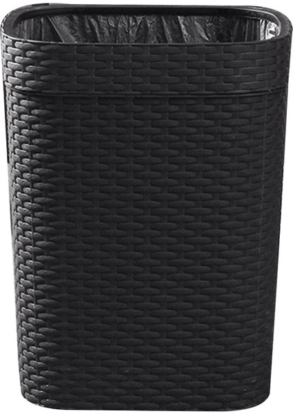 Rattan Çöp Çöp Kutusu Ofis Mutfak Çöp Kutusu Tuvalet Tuvalet Kağıdı Sepeti Ev Çöp Kutusu (Yurt Dışından)