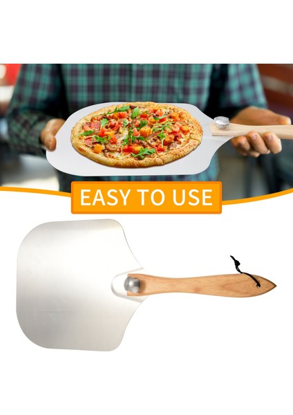Pizza Kabuğu Alüminyum Metal Pizza Kürek Pizza Küreği Fırın Için Katlanabilir Saplı Çıkarılabilir Pizza Küreği (Yurt Dışından)