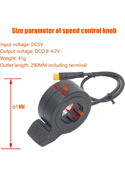 Elektrikli Scooter Hızlı Arama Gaz Kelebeği Hızlandırıcı Kompakt ve Taşınabilir Taşıma Uygun Değiştirme (Yurt Dışından)
