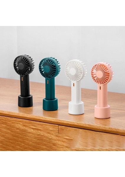 GXZ-F851 Mini Palmiye Fanı, USB Şarjlı Sessiz, Ofis ve Yurt Için El Tipi Küçük Fan(Pembe) (Yurt Dışından)