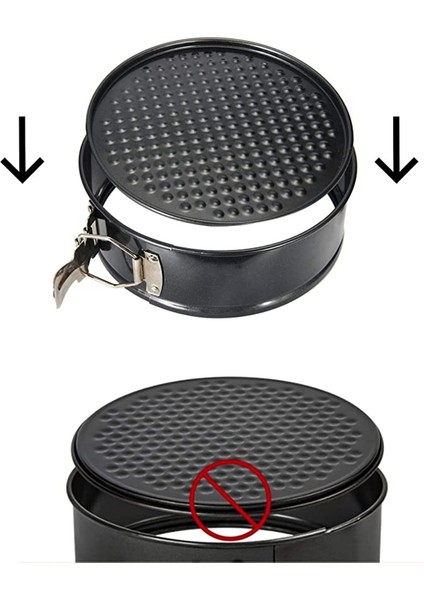 Yaylı Kalıp Tavası, 3 Adet Yapışmaz Çıkarılabilir Bakeware Kek Tavası, 50 Adet Parşömen Kağıt Gömlekleri ve Silikon Spatula (Yurt Dışından)