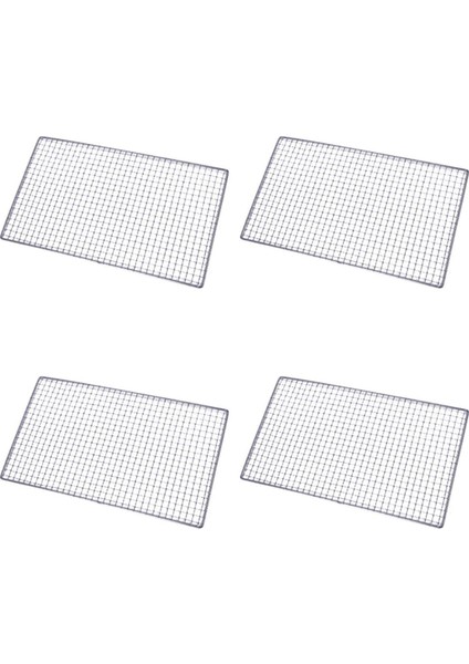 4x Metal Kareler Delikli Izgara Barbekü Tel Örgü 30CM x 45CM (Yurt Dışından)