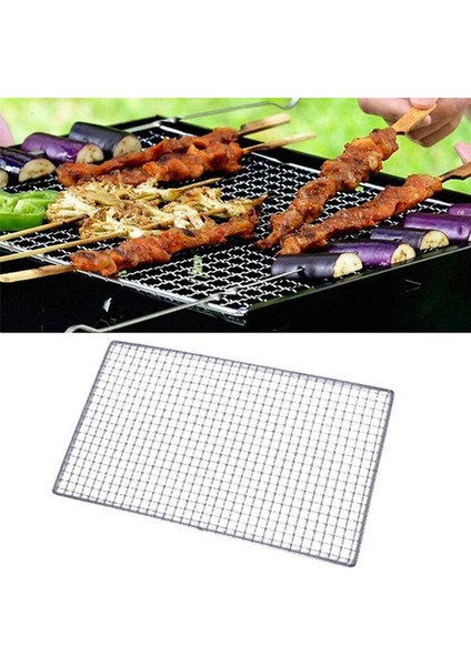 4x Metal Kareler Delikli Izgara Barbekü Tel Örgü 30CM x 45CM (Yurt Dışından)
