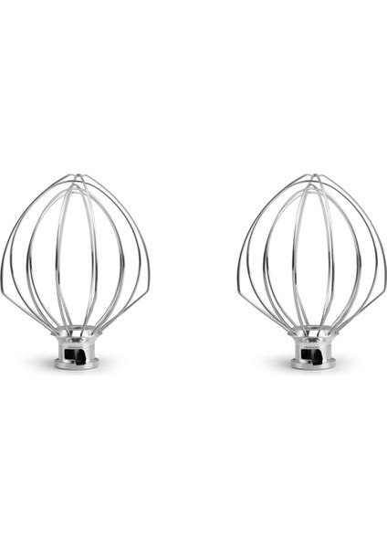 2x Paslanmaz Çelik Çırpma Teli 5K452WW Mutfak Makinesi Için 5KSM90-5KSM185 (Yurt Dışından)