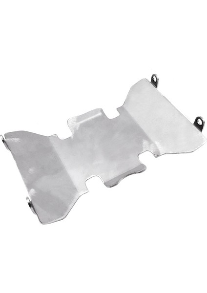 Paslanmaz Çelik Ön Tampon Alt + Aks + Şanzıman Takozu Koruma Plakası Seti 1/10 Rc Paletli Eksenel SCX10 Iı 90046 90047 90060 (Yurt Dışından)