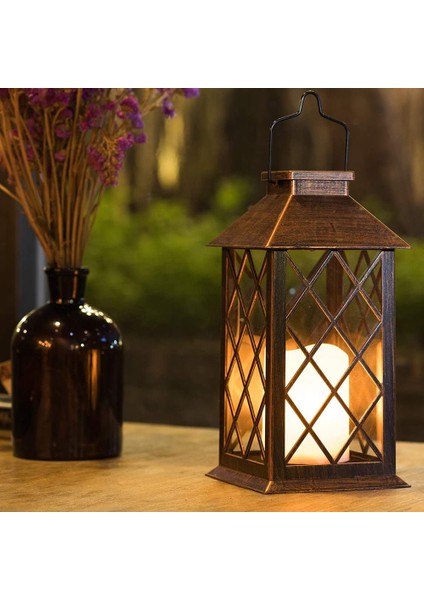 Güneş Fener, Açık Bahçe Asılı Fener LED Titrek Alevsiz Mum Işıkları Masa, Açık, Parti Dekoratif (Yurt Dışından) modelleri