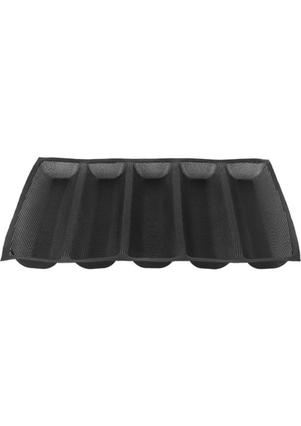 4x Silikon Tava - Yapışmaz Delikli Fench Ekmek Tavası Formları, Sosisli Sandviç, Pişirme Gömlekleri Mat Ekmek Kalıbı (Yurt Dışından)