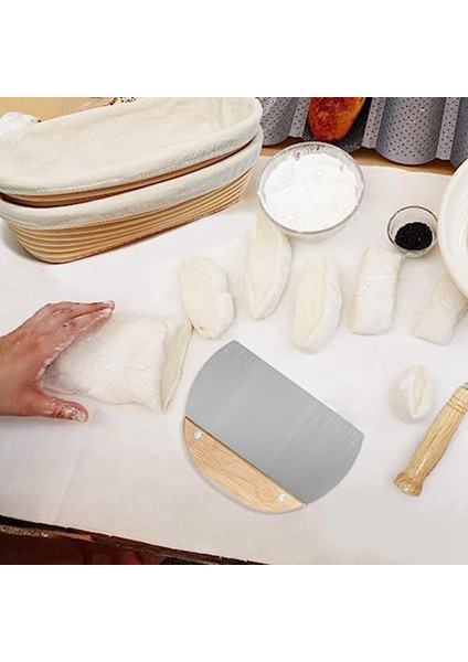 1 Adet Ekmek Pişirme, Oval Ekmek Fermantasyon Sepeti, Un Karıştırıcı Aksesuarları Ile, Mutfak Yapımı Araçları Için Kullanılan (Yurt Dışından)