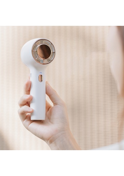 USB Taşınabilir El Fanı Soğutma Elektrikli Fan Masaüstü Ofis Soğutucu Fanlar Çok Fonksiyonlu Küçük Fan 2200MAH -Mavi (Yurt Dışından)
