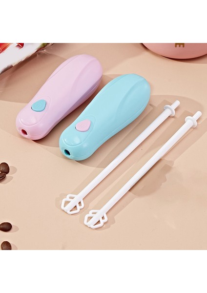 Moda Sıcak Içecekler Süt Köpürtücü Köpürtücü Çırpma Mikser Karıştırıcı Yumurta Çırpıcı Elektrikli Mini Kolu Pişirme Araçları Mavi 10 cm (Yurt Dışından) indirimleri