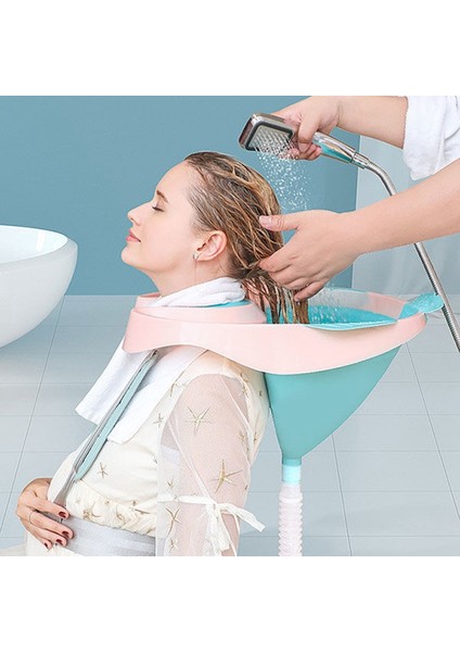 Ev Şampuan Kase Lavabo Taşınabilir Saç Yıkama Kase Havzası Mobilev Hamile Kadınlar Için Saç Yıkama Yaşlı Çocuklar Hemşirelik Bakımı (Yurt Dışından) indirimleri