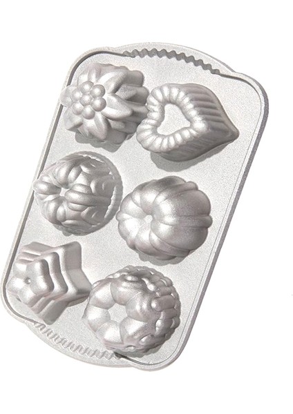 Charms Döküm Tava,6 Farklı Şekil, Büyüleyici Kombinasyon,kendin Yap Kek Tavası,tava,gümüş (Yurt Dışından) fiyatları