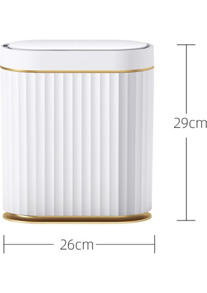 Akıllı Çöp Kutusu Kapasitesi Mutfak Banyo Çöp Kutusu Otomatik Indüksiyon Su Geçirmez Kapaklı Çöp Kutusu USB Kablosu (Yurt Dışından) modelleri