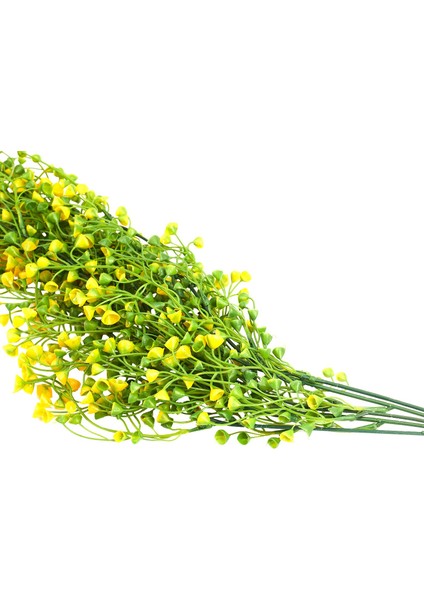 1 Adet Yapay Bitkiler Dekorasyon Duvar Dekoratif Plastik Yapay Rattan Çiçek Dize Otel Parti Ev Düğün Için Sarı (Yurt Dışından) indirimleri