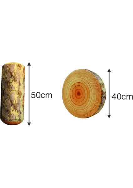 Komik Sevimli Ahşap Kütük Yastık Yumuşak Yastık Kanepe Kanepe Oturma Ev Yatak Odası Odası Dekor Için (Yurt Dışından)