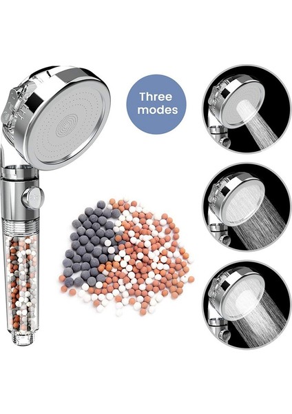 3 Mod Spa Iyon Filtresi Duş Başlığı Yüksek Basınç Tasarruflu Su El Duş Başlığı Premium Banyo Su Filtresi (Yurt Dışından) fiyatları